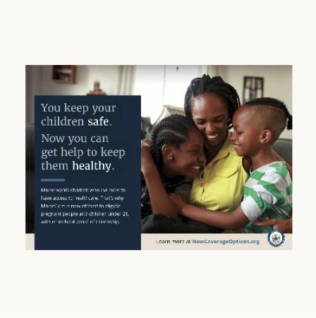 English New Mainer MaineCare poster