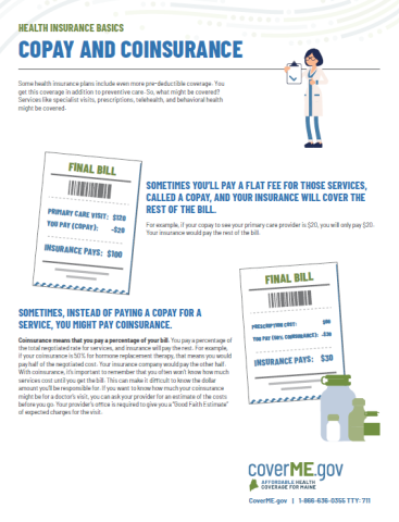 First Page of Copay and Coinsurance Resource
